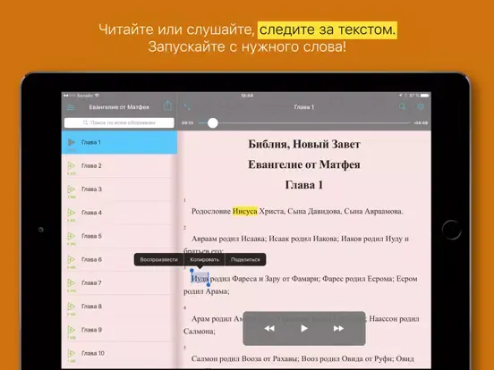 Евангелие от Матфея. Полный iPad  স্ক্রিনশট