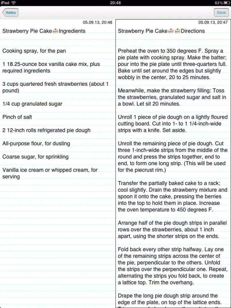 Capturas de tela do Double note – best and fast way to edit two different notes in the same time iPad 