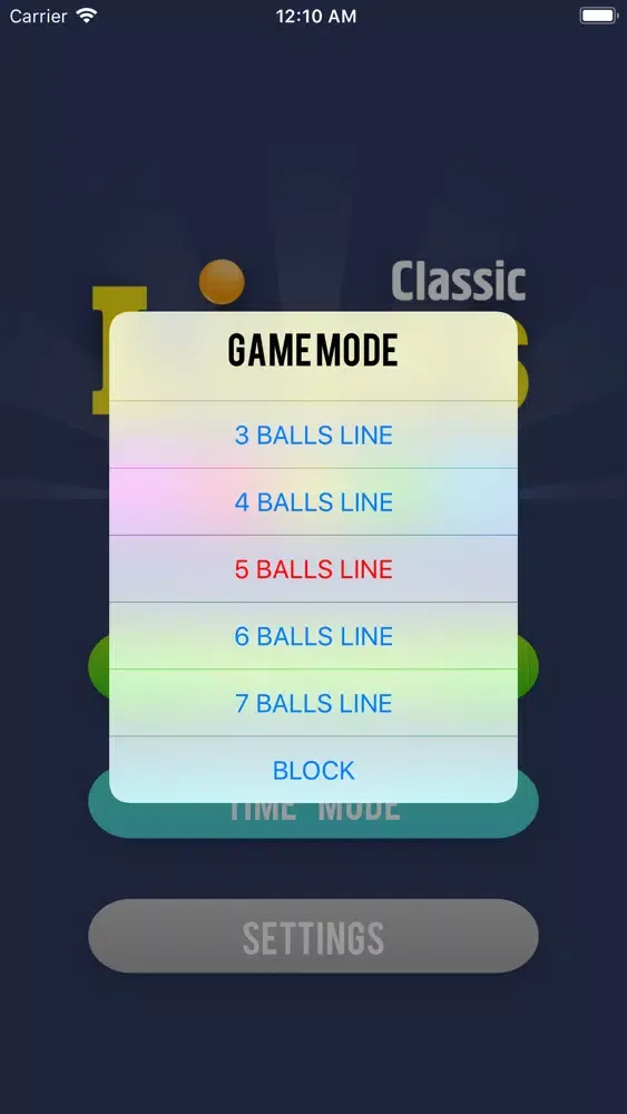 Скриншоты Lines Classic: шарики 5 в ряд