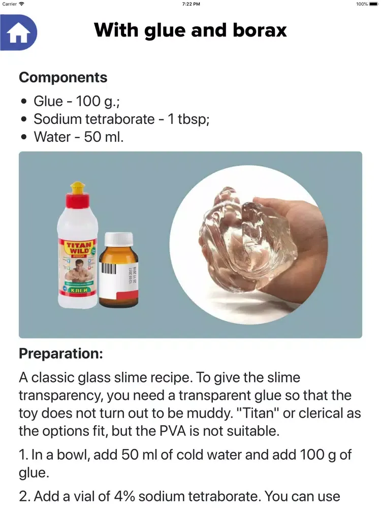 Ảnh chụp màn hình của How to make a slime iPad 