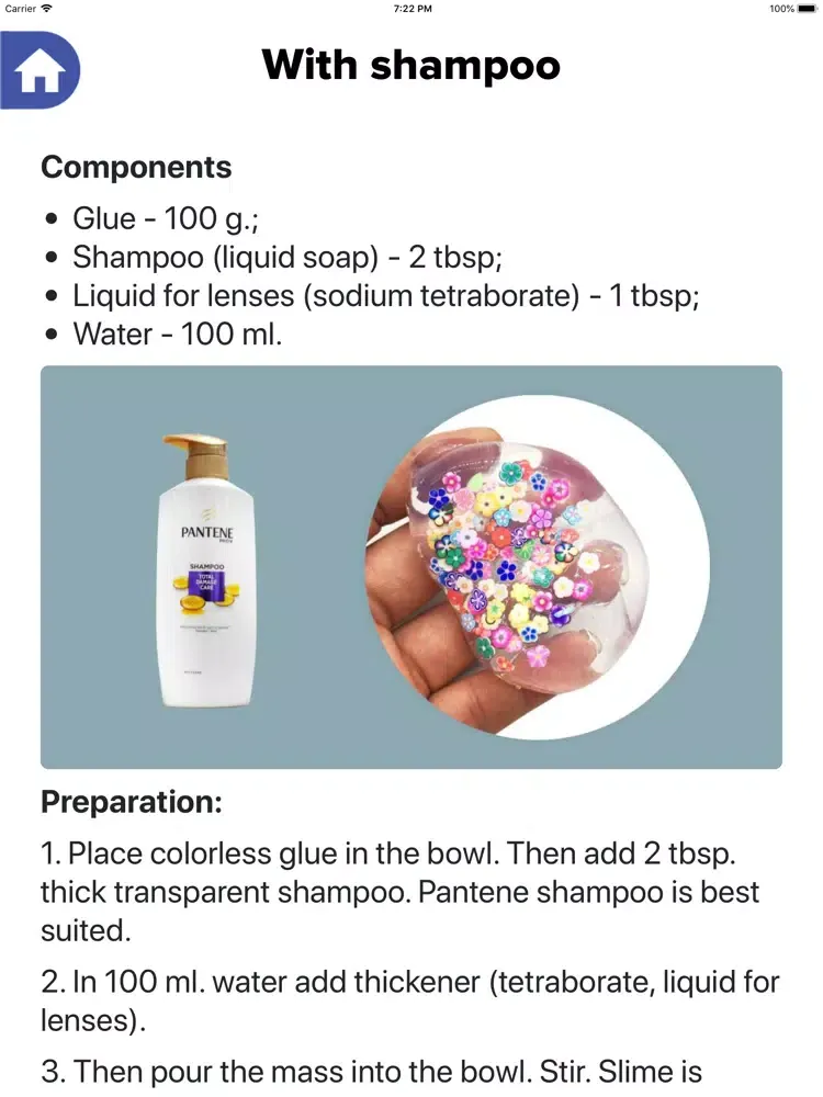 Ảnh chụp màn hình của How to make a slime iPad 