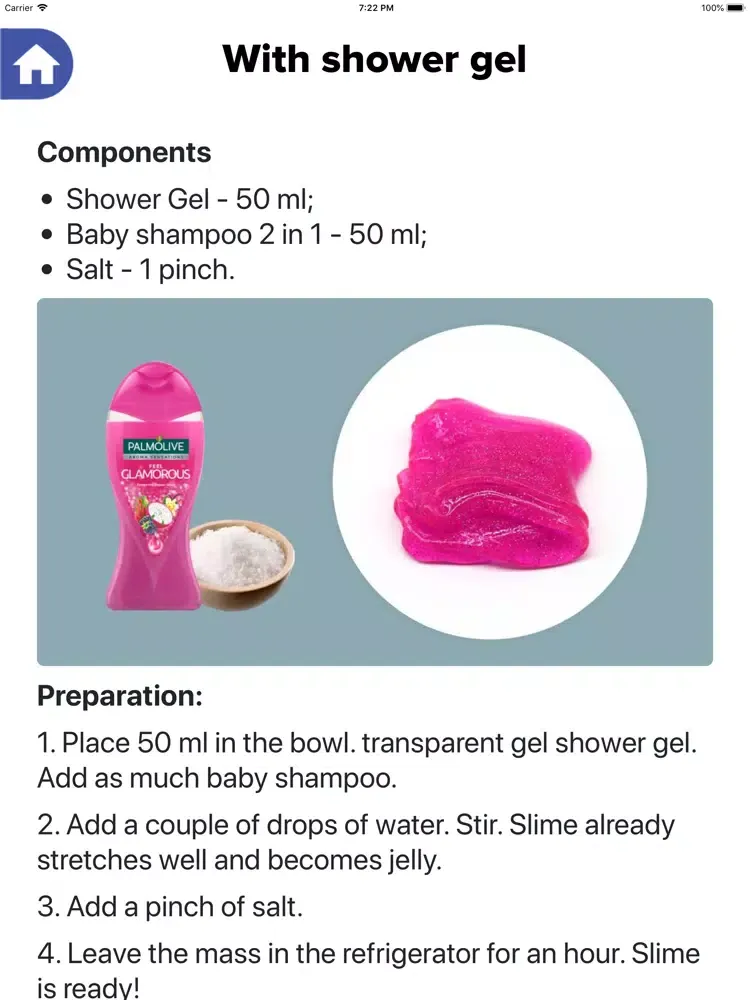 Ảnh chụp màn hình của How to make a slime iPad 