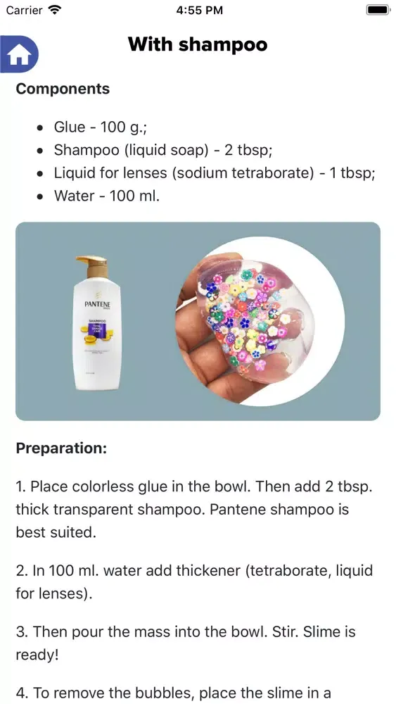 Ảnh chụp màn hình của How to make a slime