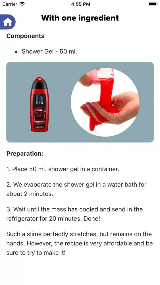 Ảnh chụp màn hình của How to make a slime