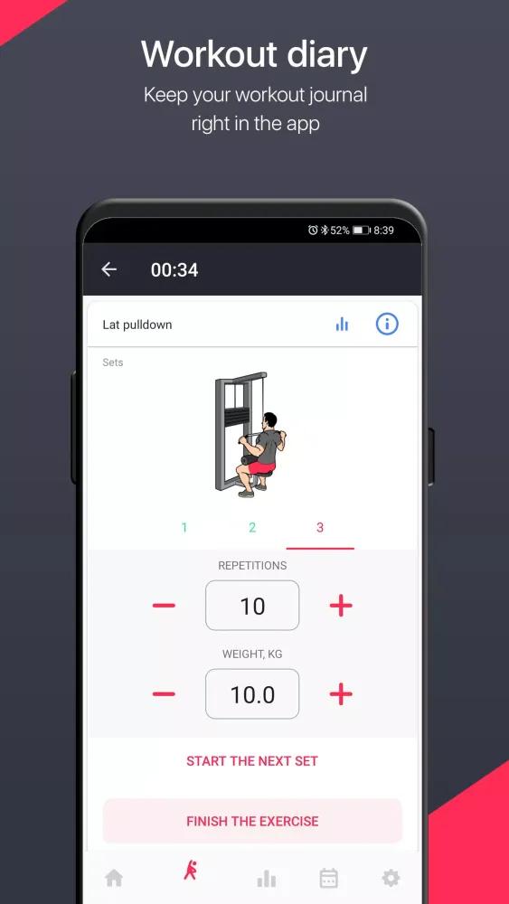 Workout log Fitnote24 سکرین شاٹس