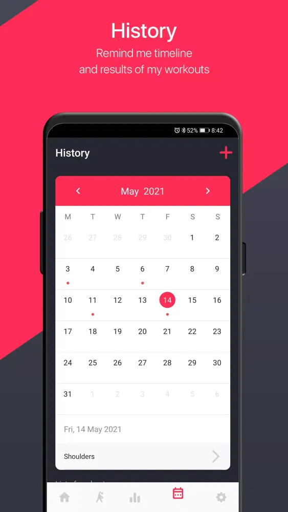 Workout log Fitnote24 سکرین شاٹس
