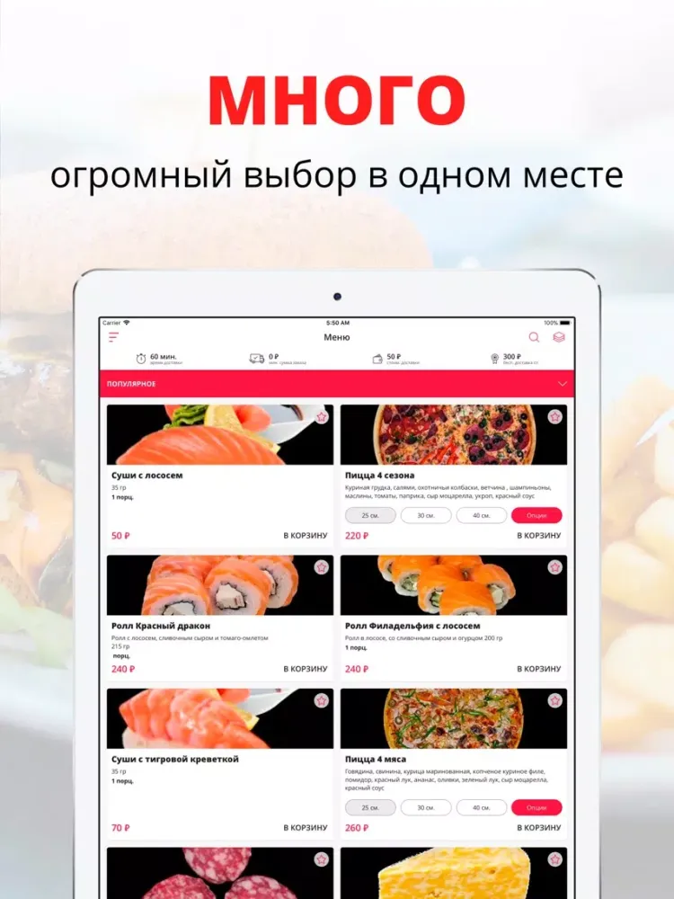 Tangkapan skrin Доставка Ханайя | Севастополь iPad 