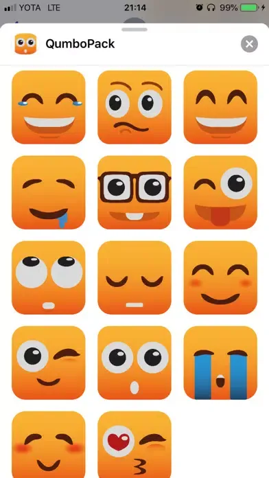 Capturas de tela do Qumbo Stikers