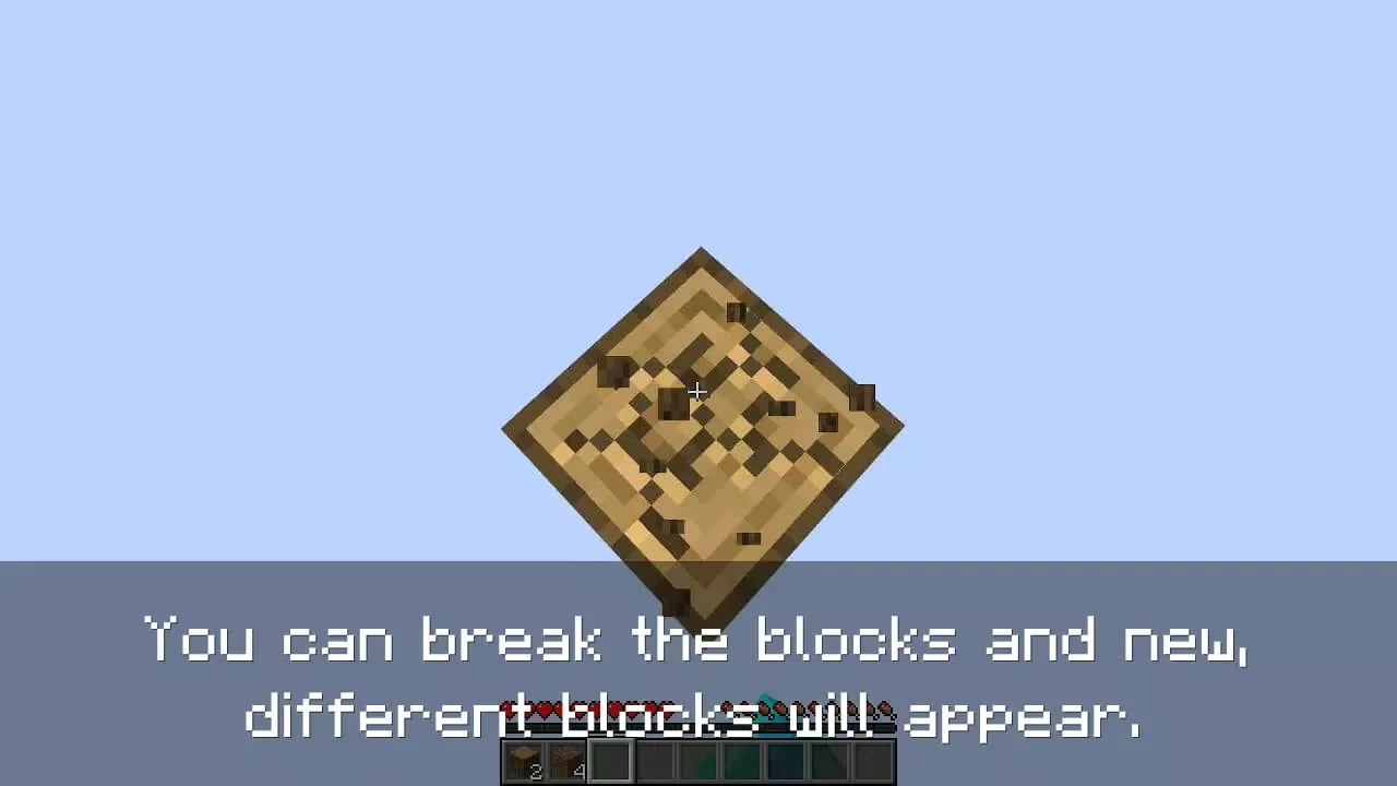 One block survival for MCPE Screenshots
