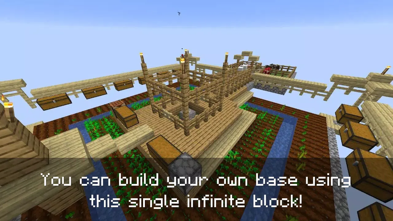 One block survival for MCPE Screenshots