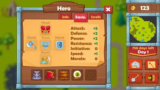 Ảnh chụp màn hình của Heroes 2 : The Undead King