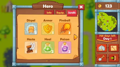 Ảnh chụp màn hình của Heroes 2 : The Undead King