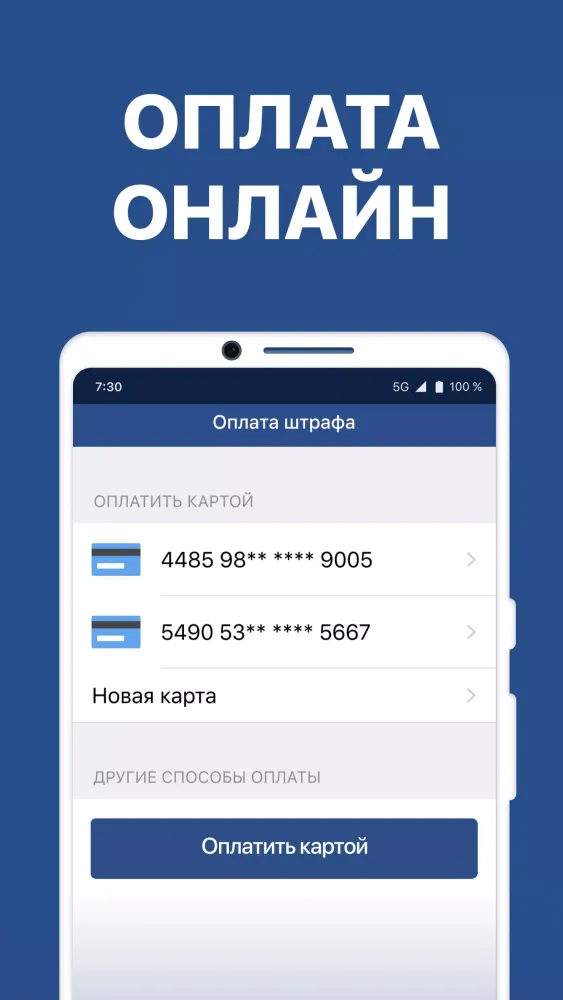 Ảnh chụp màn hình của Штрафы