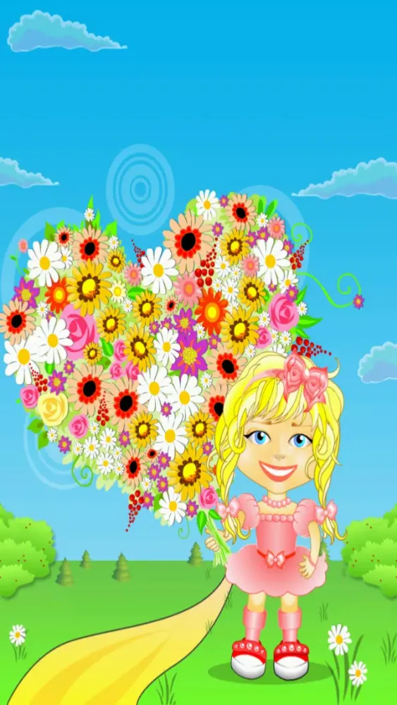 Math. Girl. Flowers. 2nd Grade应用截图