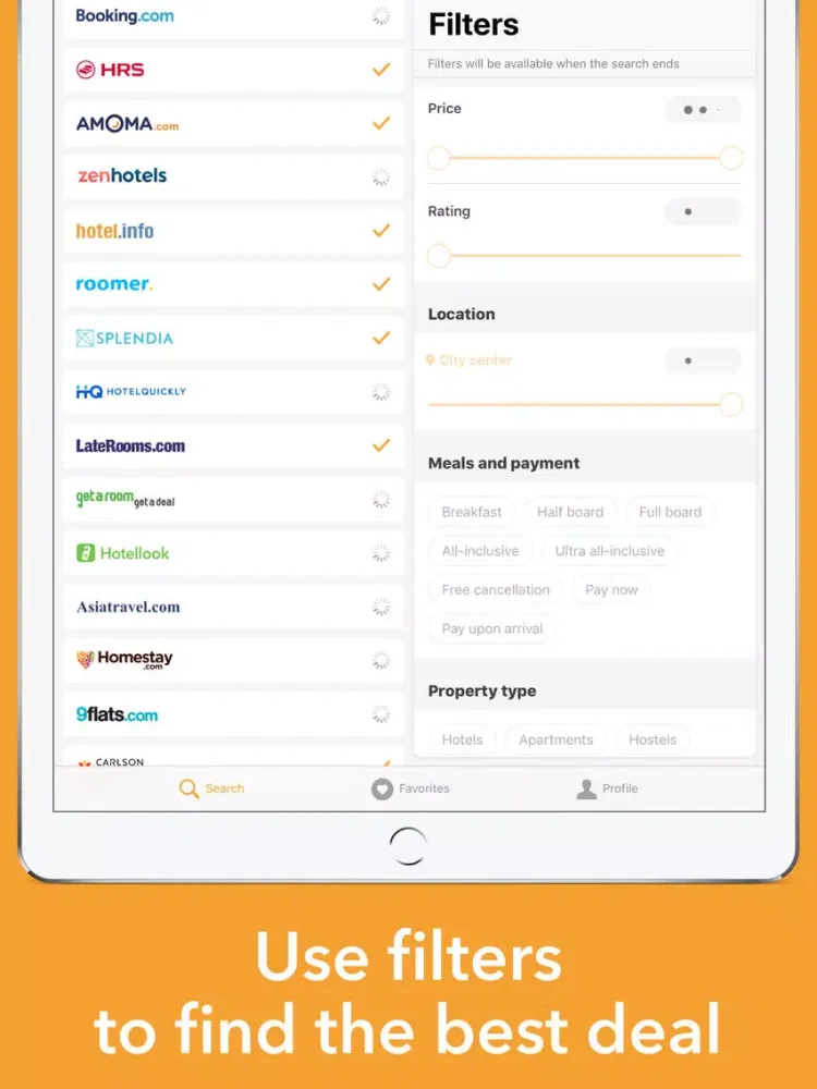 Screenshot di Сheap holiday homes:Apartments iPad 