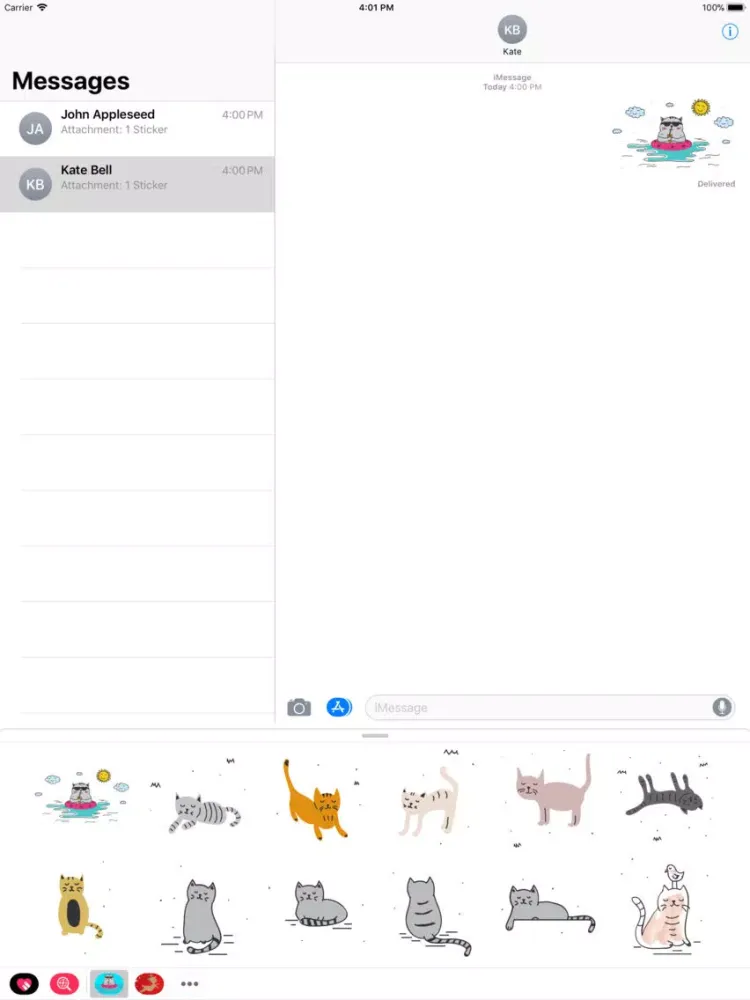 Cats Stickers. iPad  স্ক্রিনশট