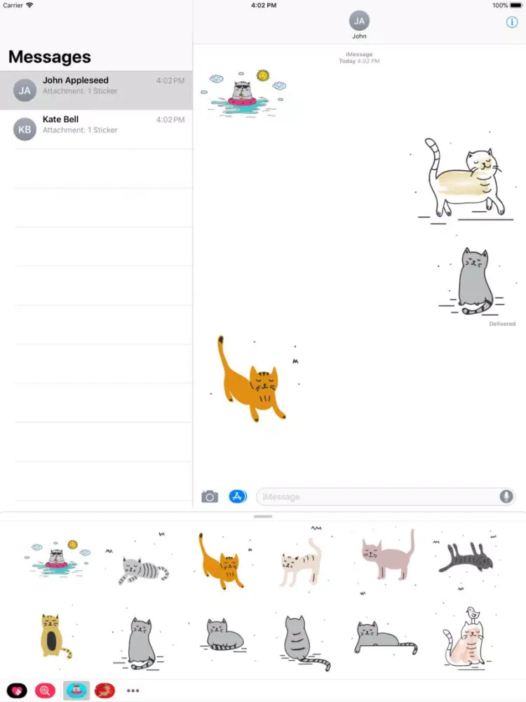 Cats Stickers. iPad  স্ক্রিনশট
