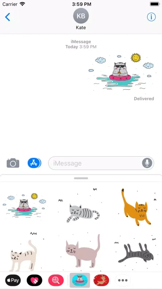 Cats Stickers. স্ক্রিনশট