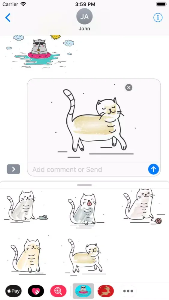 Cats Stickers. স্ক্রিনশট