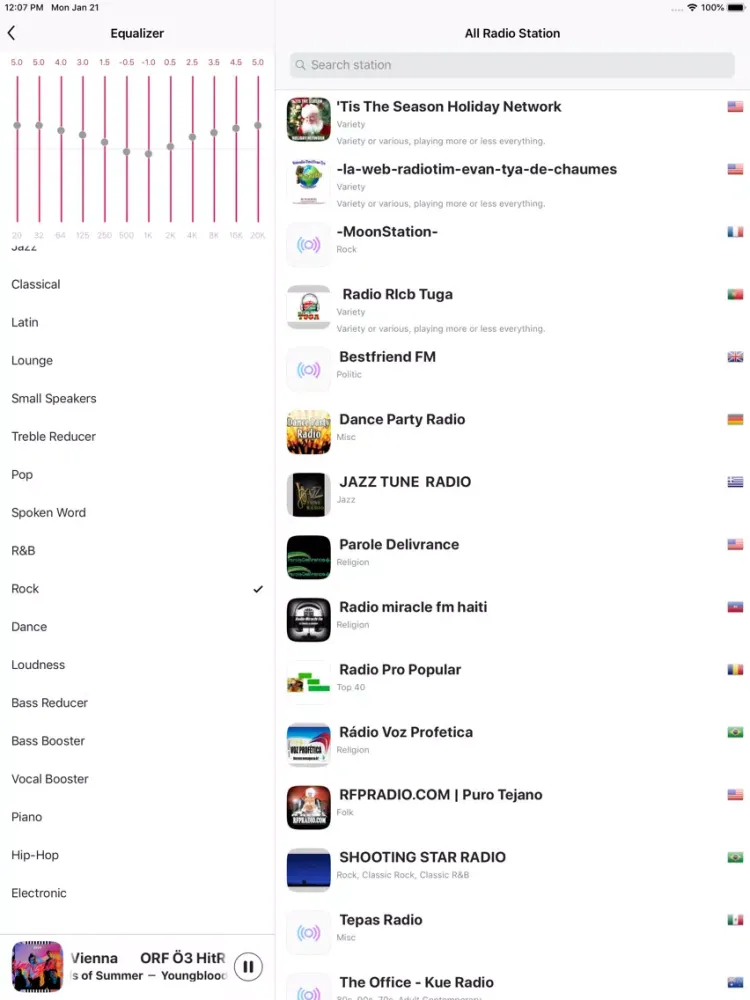 Tangkapan skrin Radio - FM/AM Internet Radio iPad 