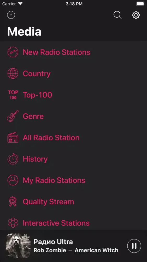 Tangkapan skrin Radio - FM/AM Internet Radio