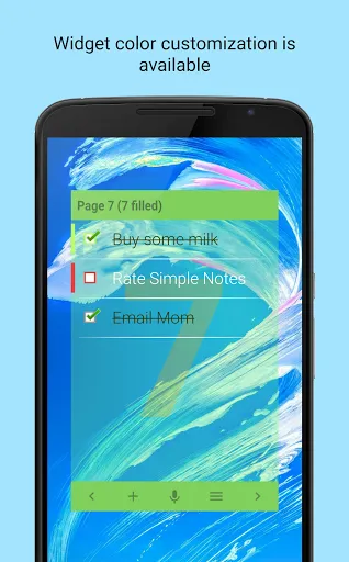 تصاویر Simple Notes Widget