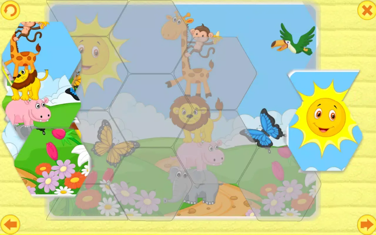 Capturas de tela do Puzzles: Kids mosaic.
