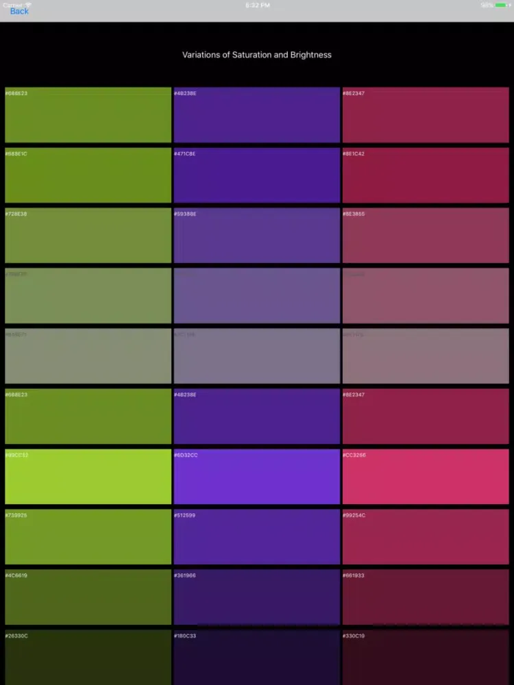 Live Palettes iPad 應用截圖