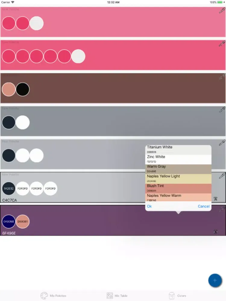 ภาพหน้าจอของ Paint Mixer iPad 