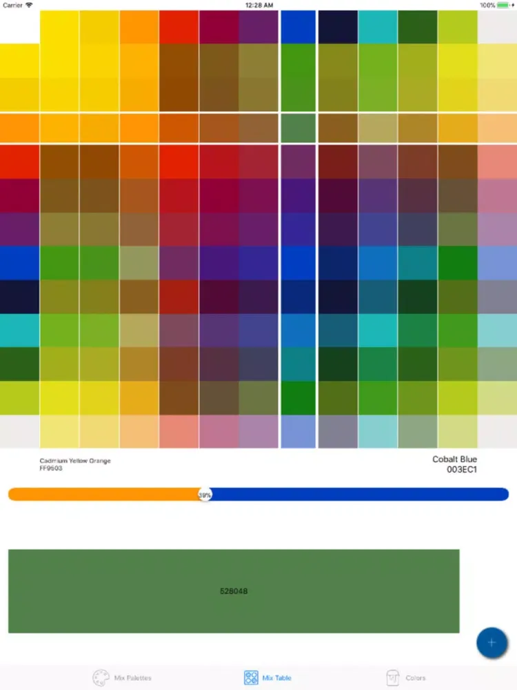 ภาพหน้าจอของ Paint Mixer iPad 