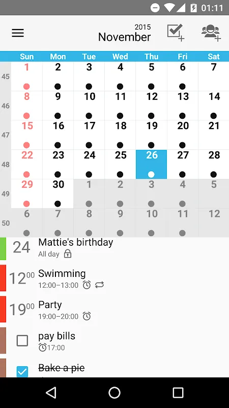 Day by Day PRO Screenshots