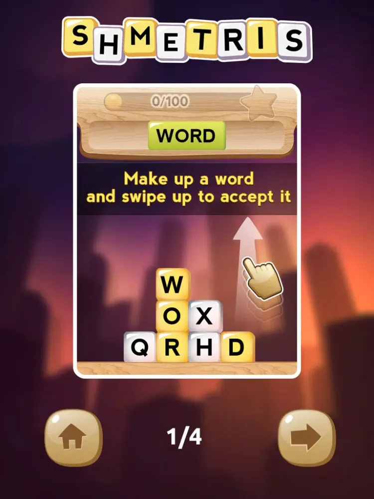 Shmetris - word game like letris iPad  سکرین شاٹس