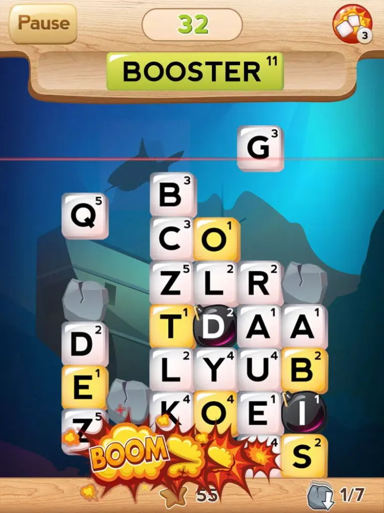 Ảnh chụp màn hình của Letter Smash - word game like ruzzle iPad 
