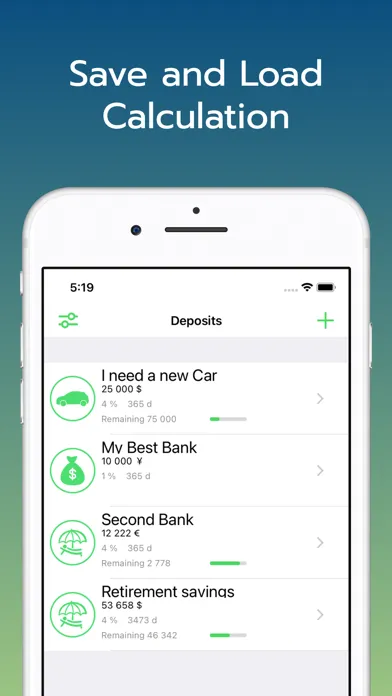 Savings Calculator & Tracker 스크린샷