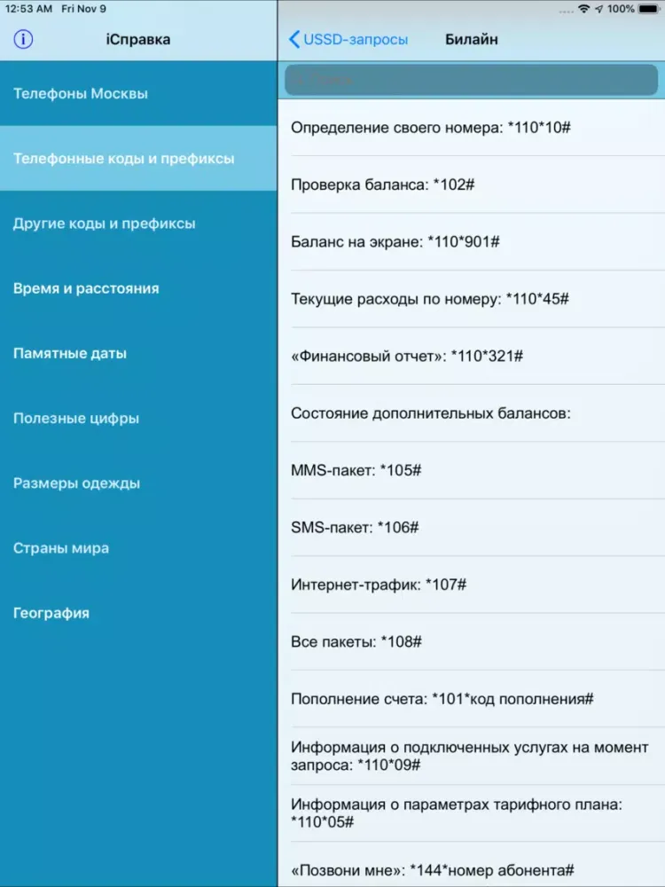 Ảnh chụp màn hình của Справка iPad 