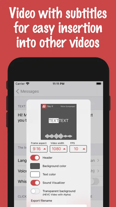 Capturas de tela do Say it - text-to-speech