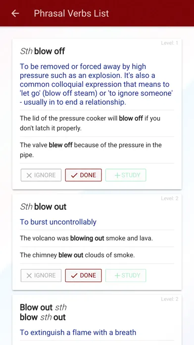 Phrasal Verbs Express Trainer应用截图