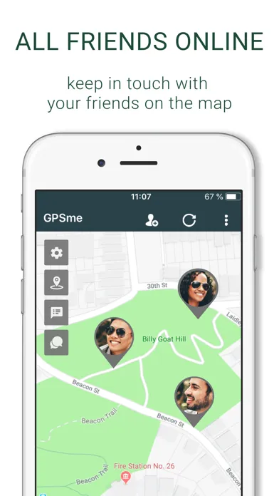 Ảnh chụp màn hình của GPSme Friends & Family Locator