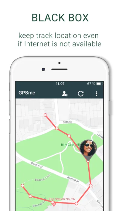 Ảnh chụp màn hình của GPSme Friends & Family Locator