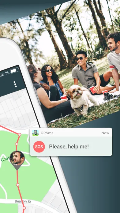 Ảnh chụp màn hình của GPSme Friends & Family Locator