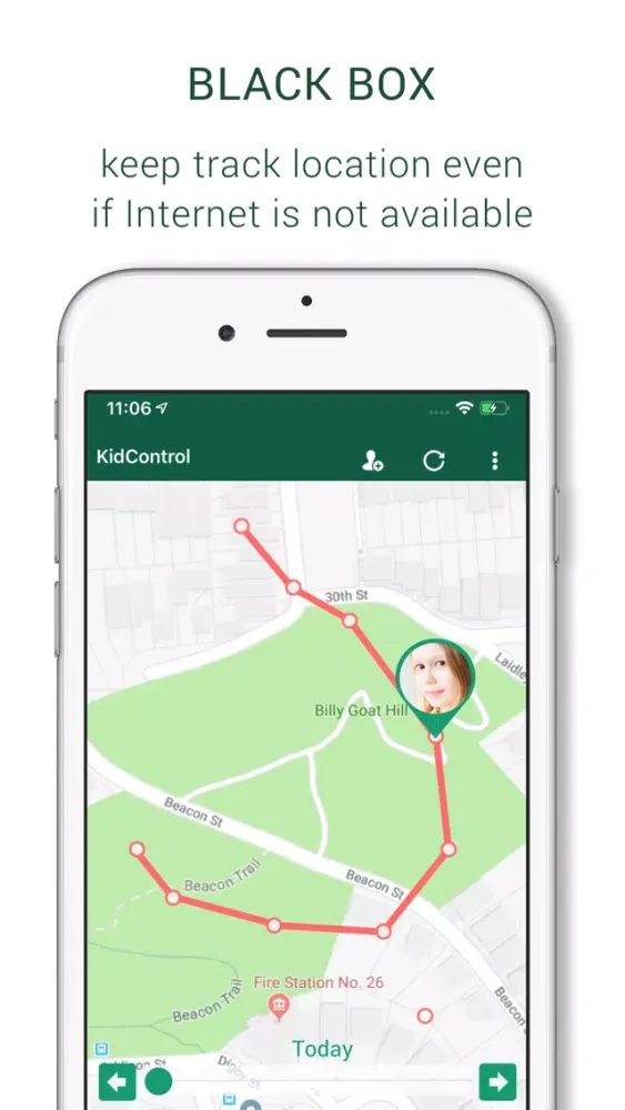 Zrzuty ekranu Family GPS Tracker KidControl