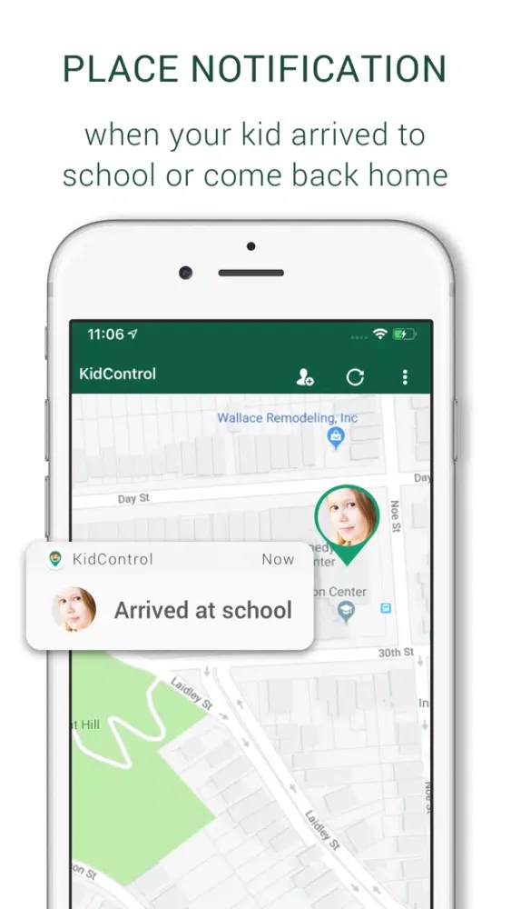 Zrzuty ekranu Family GPS Tracker KidControl