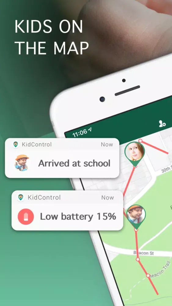 Zrzuty ekranu Family GPS Tracker KidControl