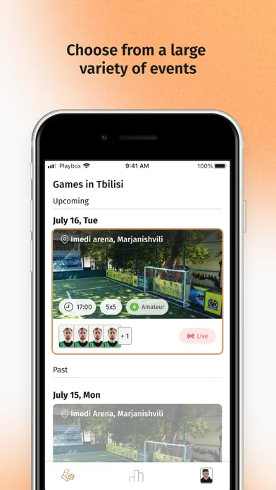 Playbox Football Platform Screenshots