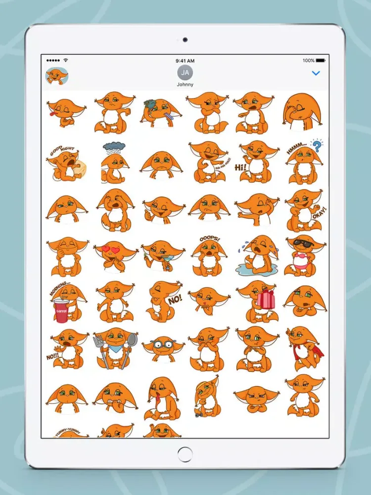 Squirrel Kroshka Shi Stickers iPad  Screenshots