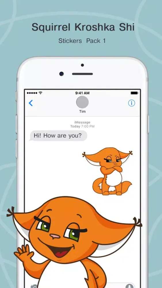 Squirrel Kroshka Shi Stickers Screenshots