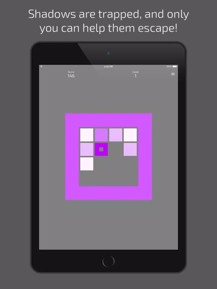 Ảnh chụp màn hình của Shadows Escape — free casual logical game with shades of color iPad 