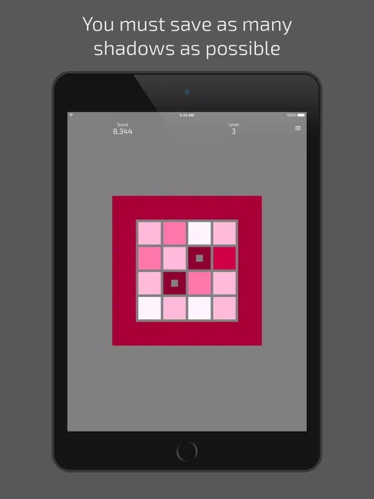 Ảnh chụp màn hình của Shadows Escape — free casual logical game with shades of color iPad 