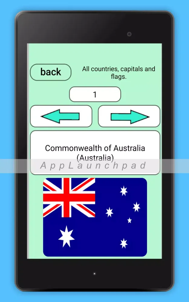 Flags Countries Capitals Screenshots