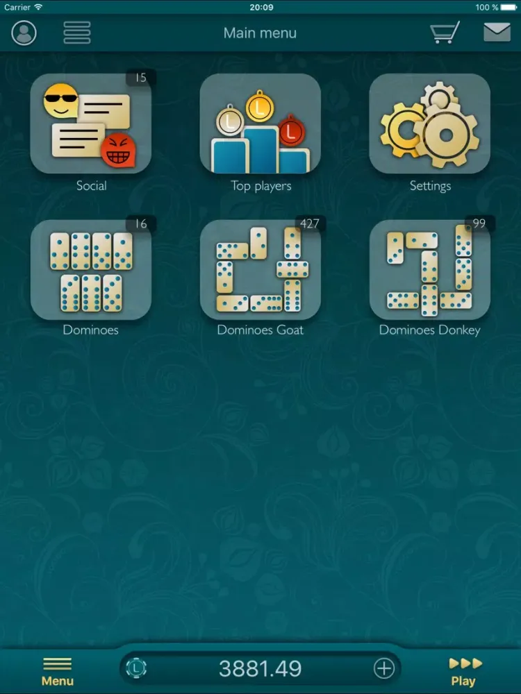 Dominoes LiveGames iPad  스크린샷